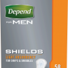 Depend Shields For Men Light Absorbency, One Size Fits Most