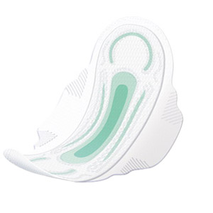 Thin Overnight Pad with Wings, 12-1/4"