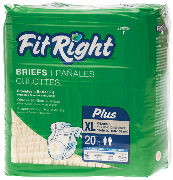 FitRight Plus Brief X-Large 59" - 66"