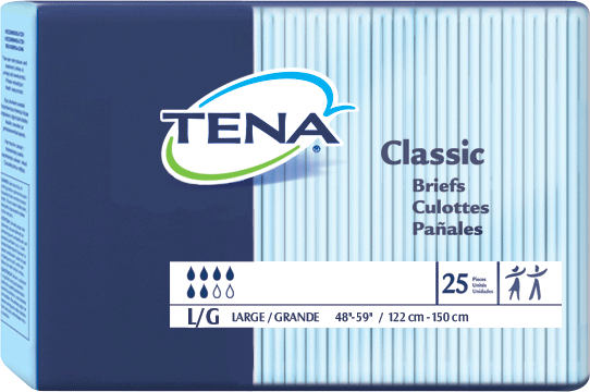 TENA Classic Brief Large 48" - 59"