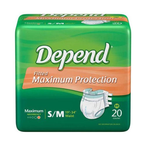 Depend Maximum Absorbency Underwear for Men Small/Medium