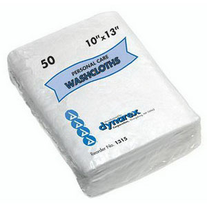 Personal Care Dry Wipe Washcloth, 12 X 13, 50/Pkg