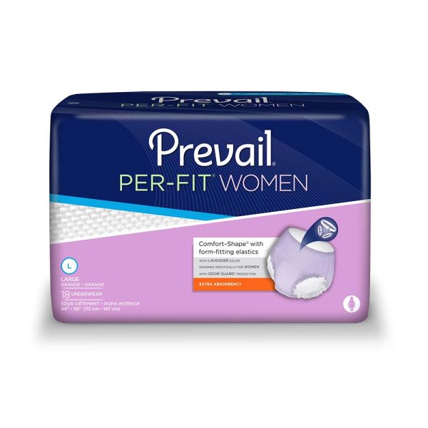 Prevail Per-Fit Protective Underwear for Women, Large fits 44" - 58"