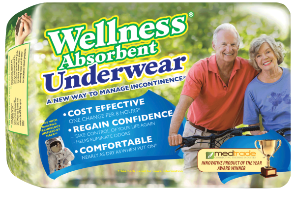 Wellness Absorbent Underwear Large 30" - 40"