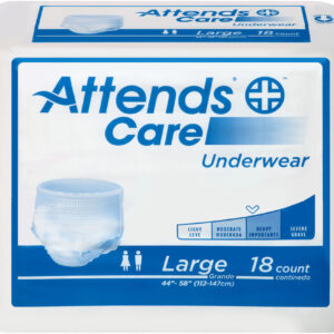 Attends Unisex Regular Absorbency Value Tier Protective Underwear X-Large 58" - 68"