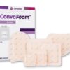 ConvaFoam Border Adhesive Silicone Hydrofiber Foam Dressing, 3" x 3"