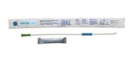 GentleCath Hydrophilic Urinary Catheter with Water Sachet, Tiemann/Coude Tip, 18 Fr