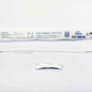 Cure 12 Fr Hydrophilic Coude Catheter, 16"