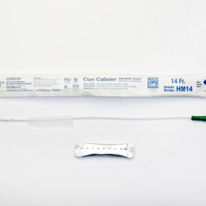 Male 14 French Hydrophilic Coated Sterile Intermittent Urinary Catheter, 16"