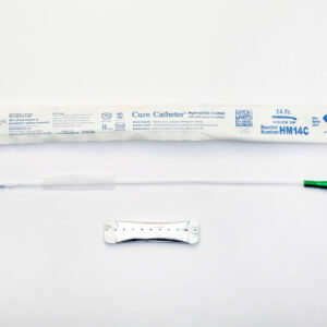 Cure 14 Fr Hydrophilic Coude Catheter, 16"