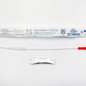 Cure 16 Fr Hydrophilic Coude Catheter, 16"