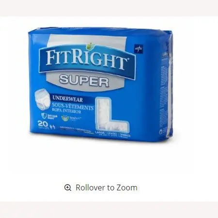 FitRight Super Protective Underwear, Large 40"-56"
