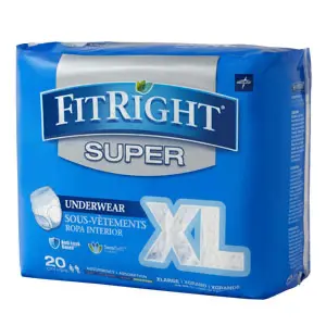 FitRight Super Protective Underwear, X-Large 56" - 68"