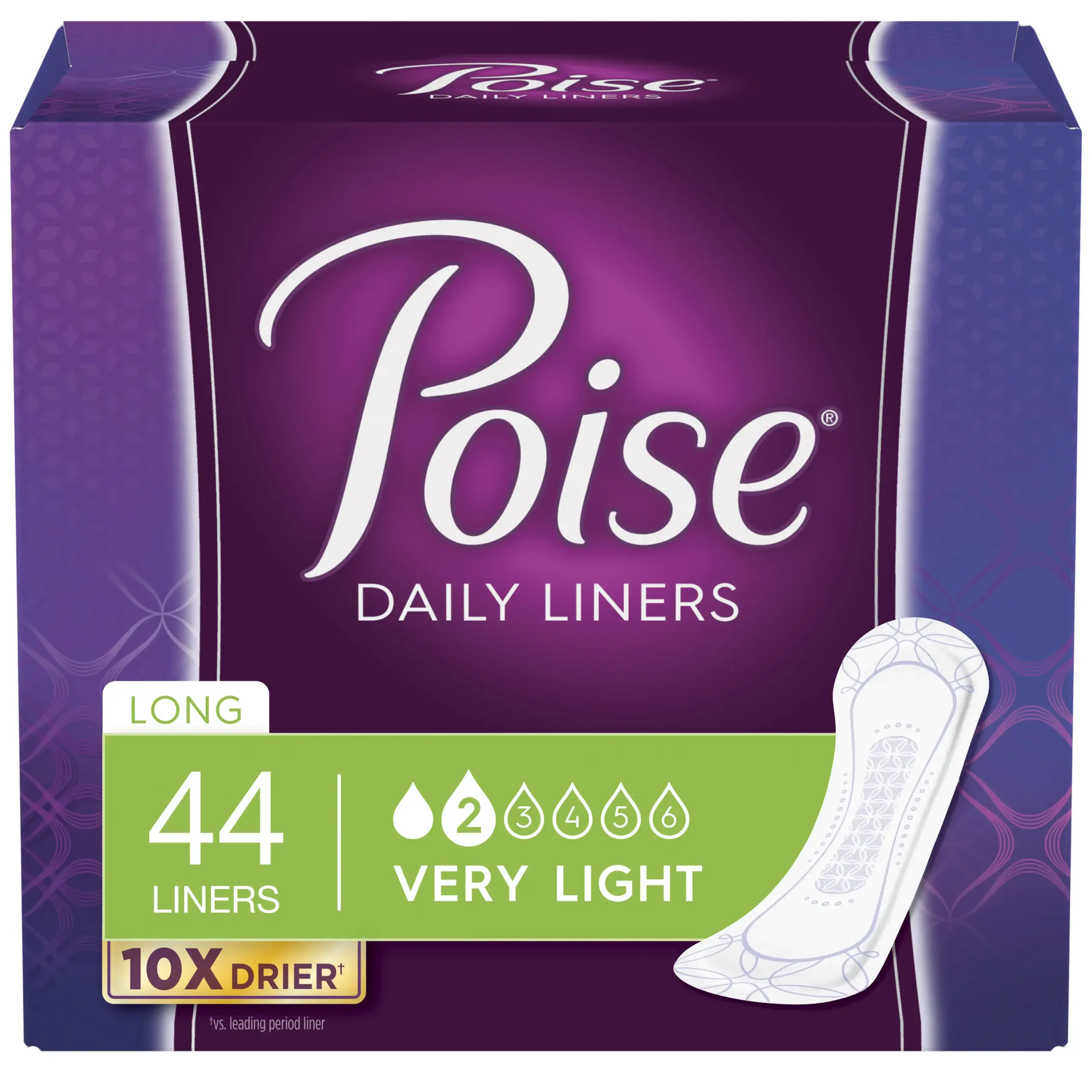 Poise Pantyliners Very Light Extra Coverage