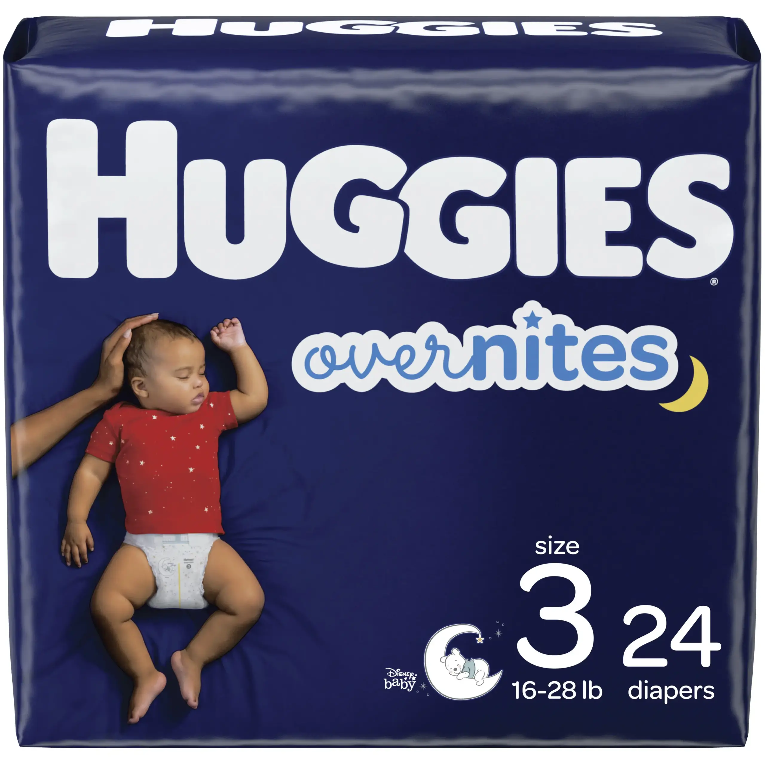 Huggies OverNites Diapers, Size 3, Jumbo Pack