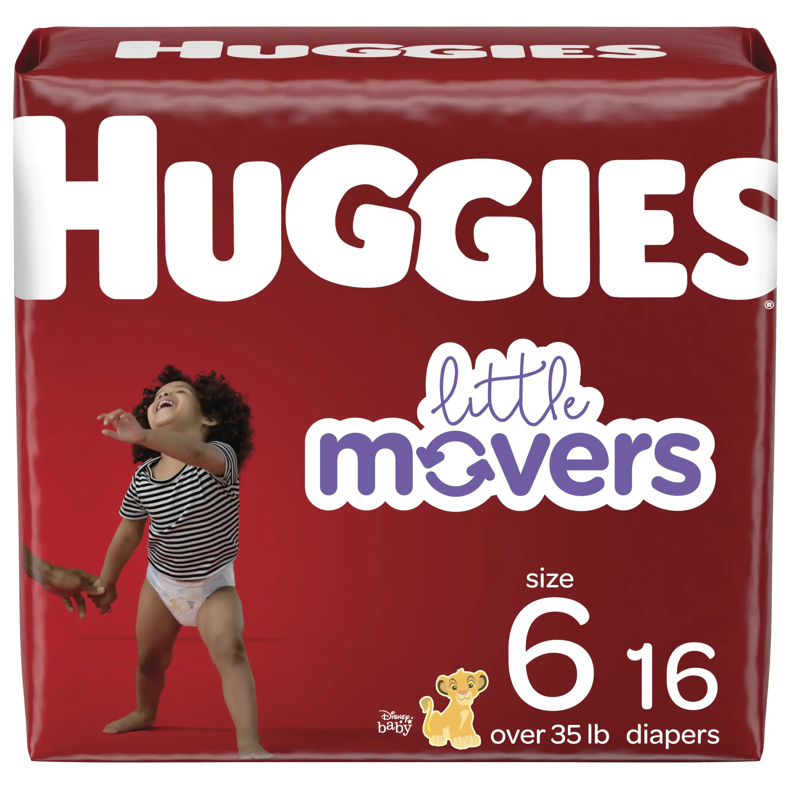 Huggies Little Movers Diapers, Size 6, Jumbo Pack