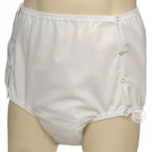 CareFor 1-Piece Snap-on Brief with Waterproof Safety Pocket Small
