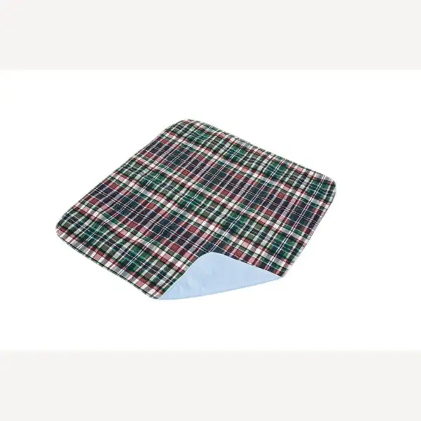 Quik-Sorb Plaid Top Bed Pad, 34" x 36"