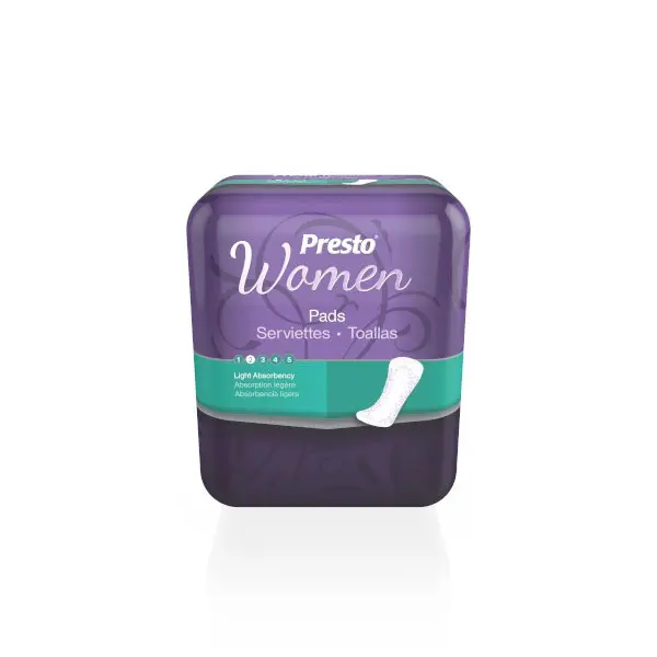 Presto Pads, Light Absorbency, 8.5" Regular