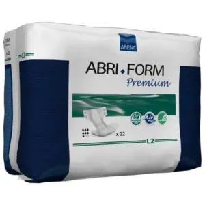 Abri-Form PremiumAdult Briefs, Completely Breathable, L2 - Large, 39 to 60", 3100 ml