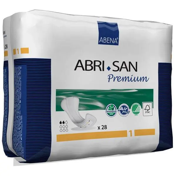 Abri-San Premium Pad, 4" x 9", 200 mL