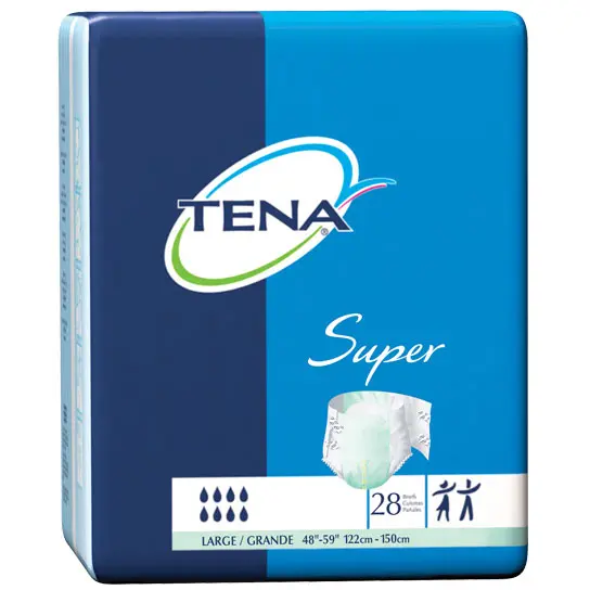 TENA Super Brief Large 48" - 59"