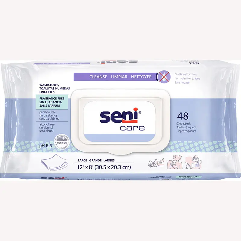Seni Care Fragrance-Free Washcloths, 12" x 8"